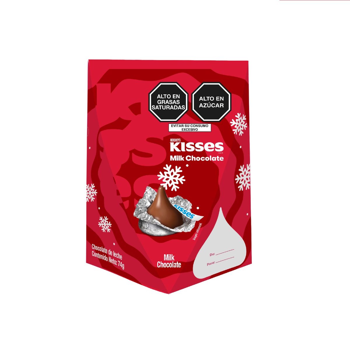 HERSHEYS - Chocolates con Leche Kisses Triángulo Empaque 74 g