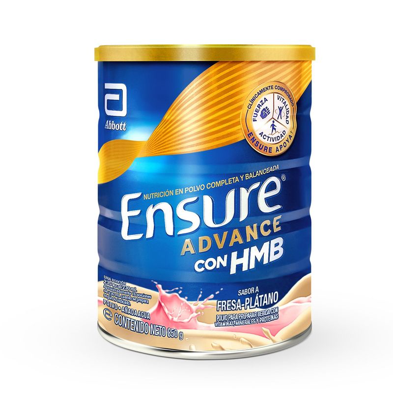 ENSURE - Suplemento Ensure Advance Fresa Lata 850 g