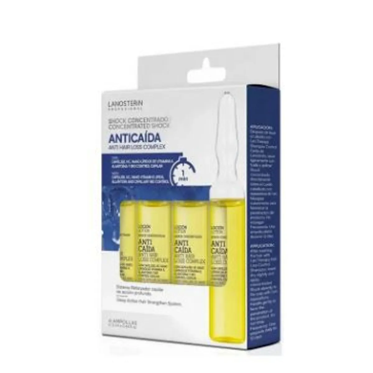 LANOSTERIN - Shock Anticaída Lanosterin Ampollas Empaque 4 Und