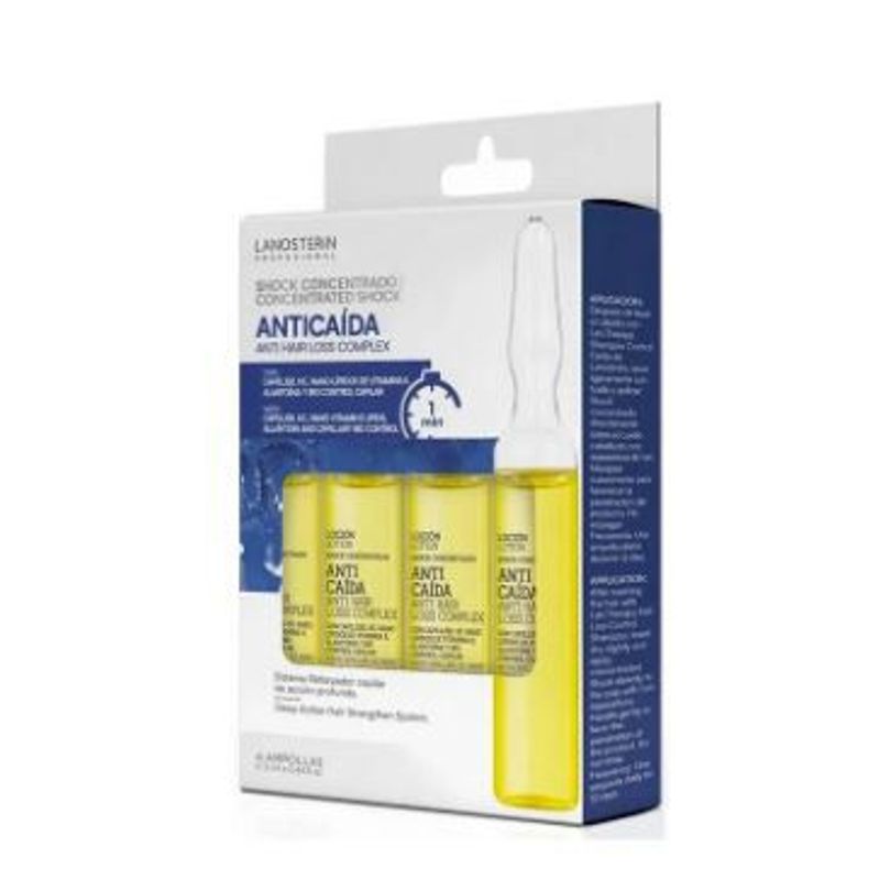 LANOSTERIN - Ampollas Shock Anticaida Lanosterin Pack 4 Envase 13 mL
