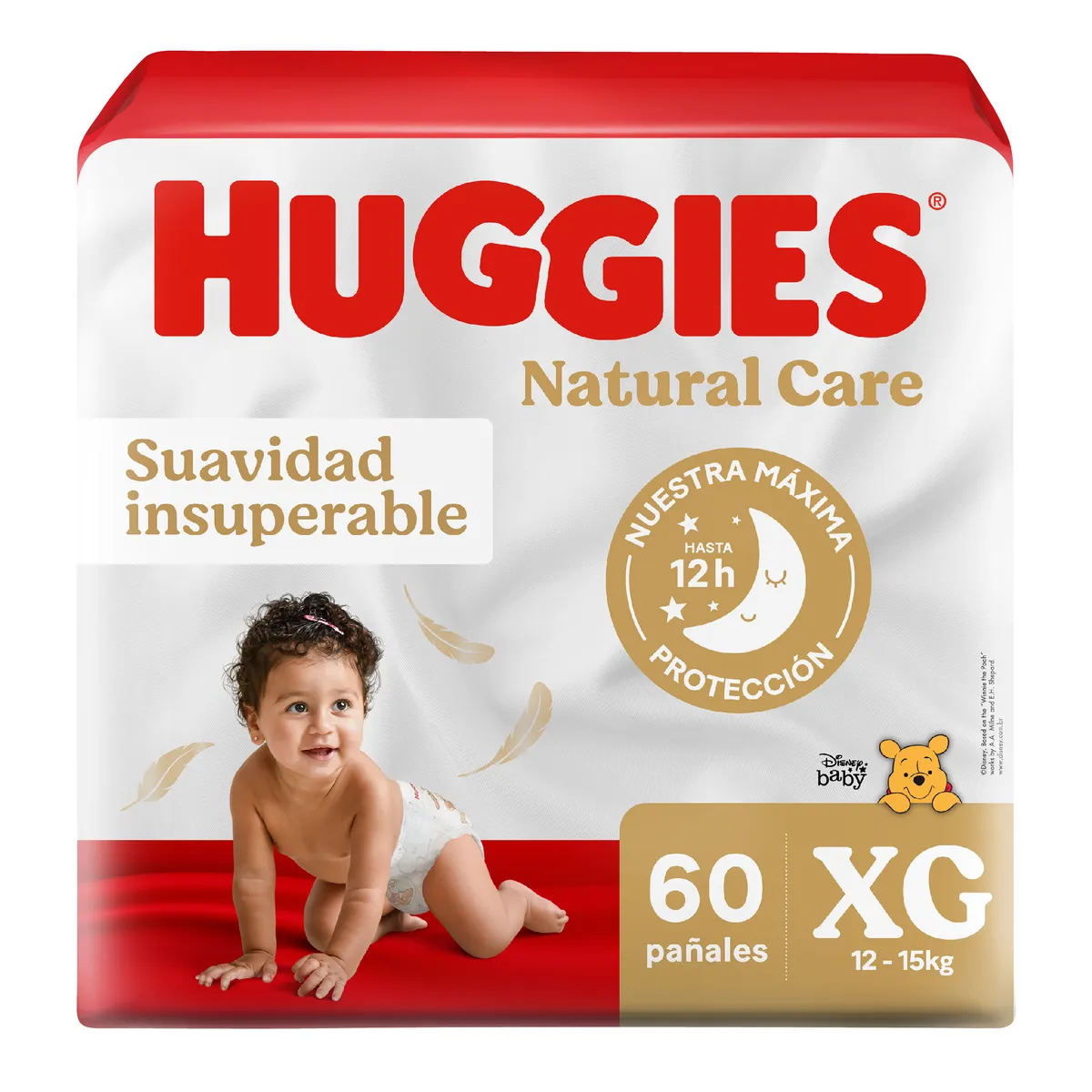 HUGGIES - Pañales Huggies Natural Care Talla XG Empaque 60 Und