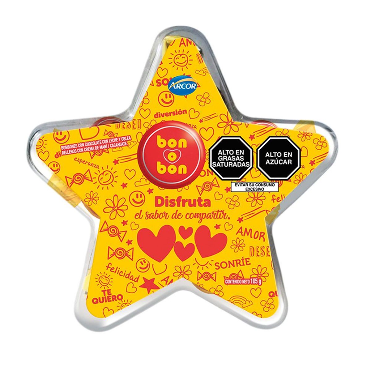 BON O BON - Bombones Bon o Bon Estrella Envase 105 g