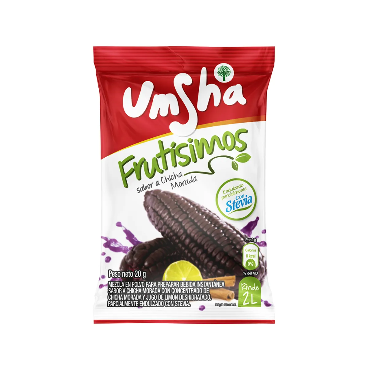 UMSHA - Refresco Instantáneo Umsha Frutisimos Chicha Morada Sobre 20 g