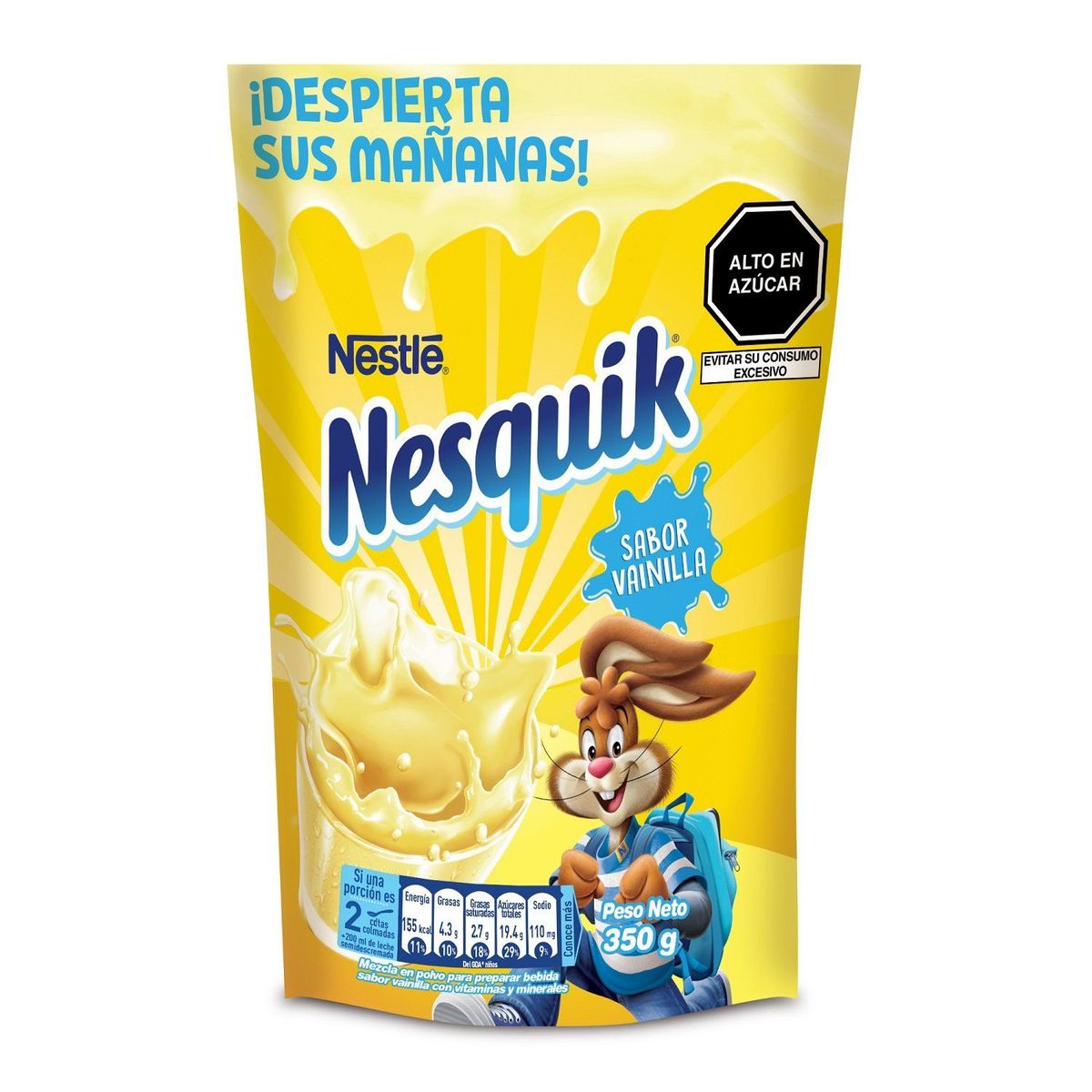 NESQUIK - Mezcla Polvo Nesquik Nestlé Vainilla 350 g