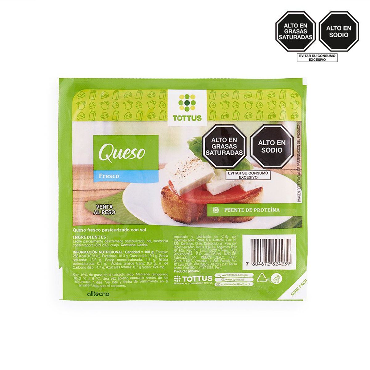 TOTTUS - Queso Fresco Tottus x Kg