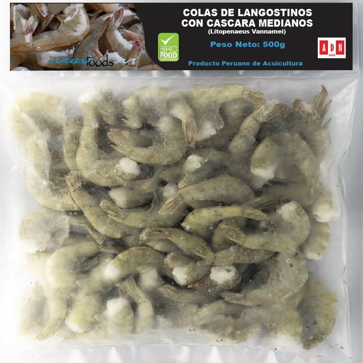 MARFOODS - Colas De Langostinos Medianos con Cáscara