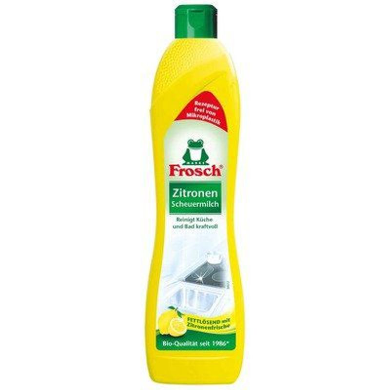 FROSCH - Limpiador Crema Frosch Acero Inoxidable Y Cocinas Limón Envase 500 mL