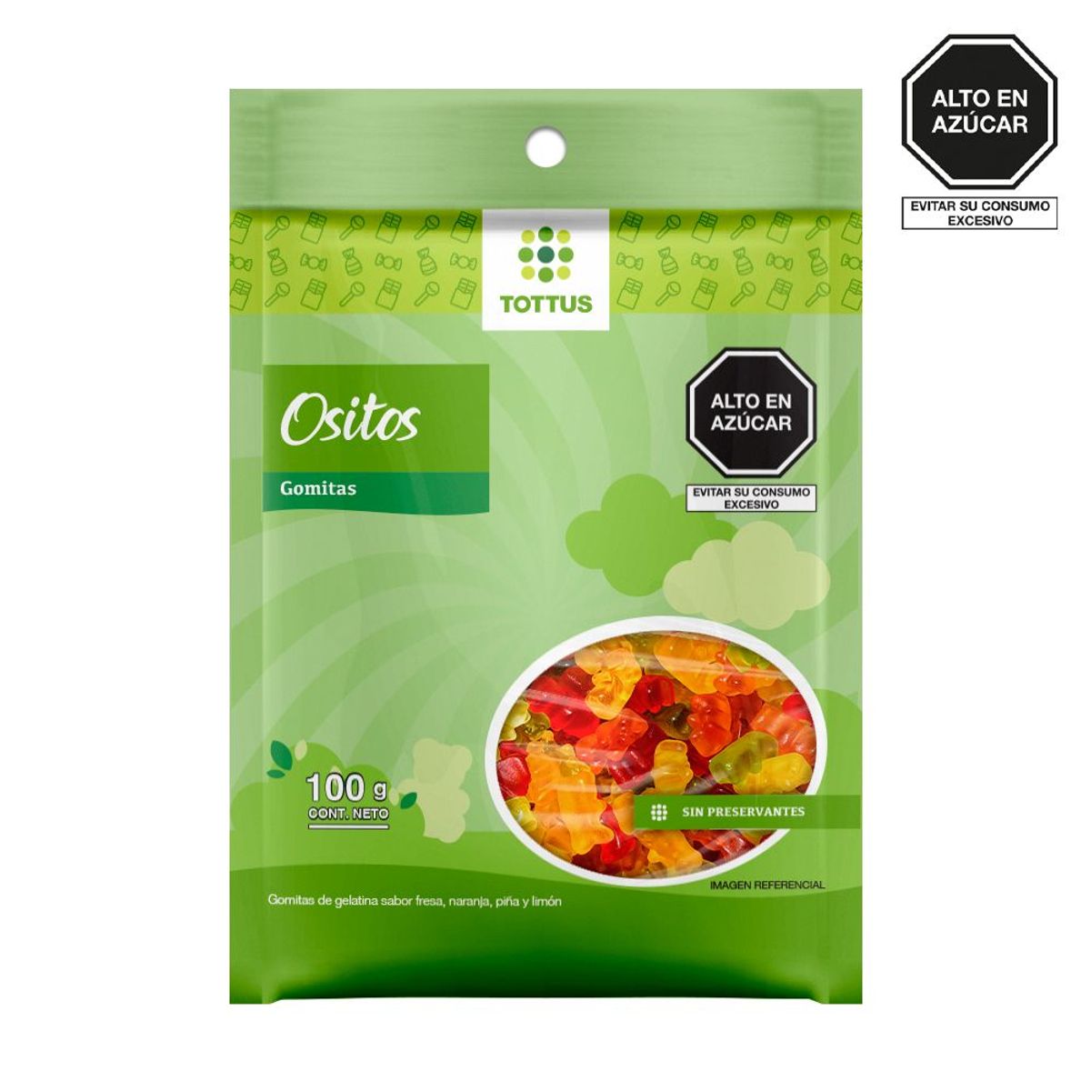 TOTTUS - Gomitas Ositos Tottus Empaque 100 g