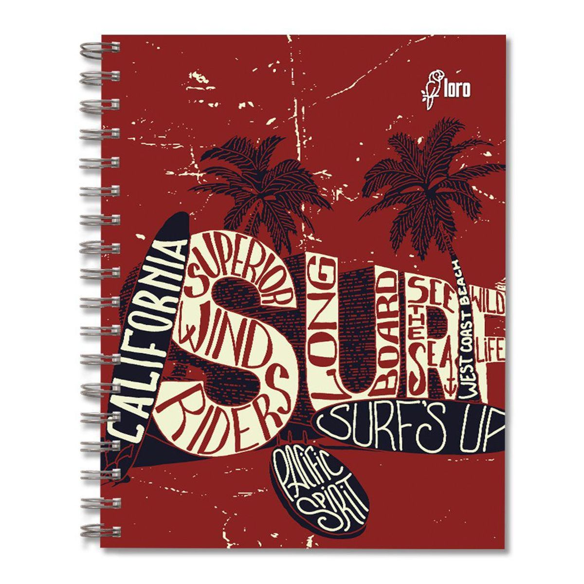 LORO - Cuaderno Anillado Cuadriculado Loro Ejecutivo 160 Hojas 6 Div.