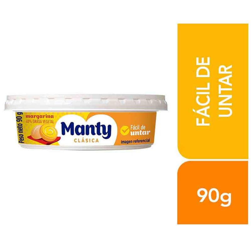 MANTY - Margarina Manty Clásica Pote Envase 90 g