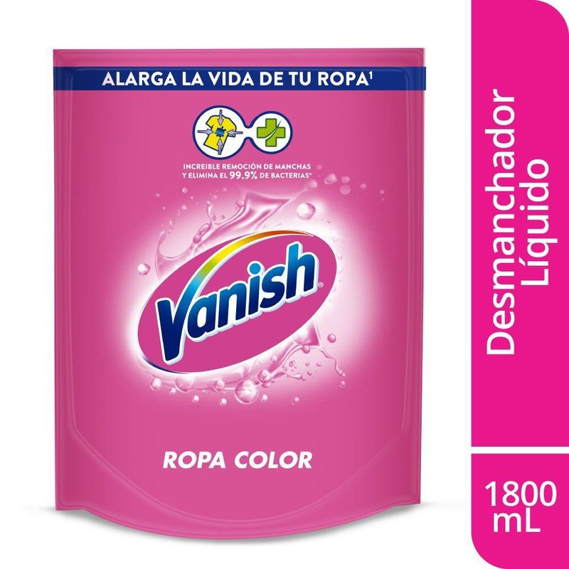 VANISH - Quitamanchas Vanish Líquido Protección Ropa Blanca Doypack 1.8 L