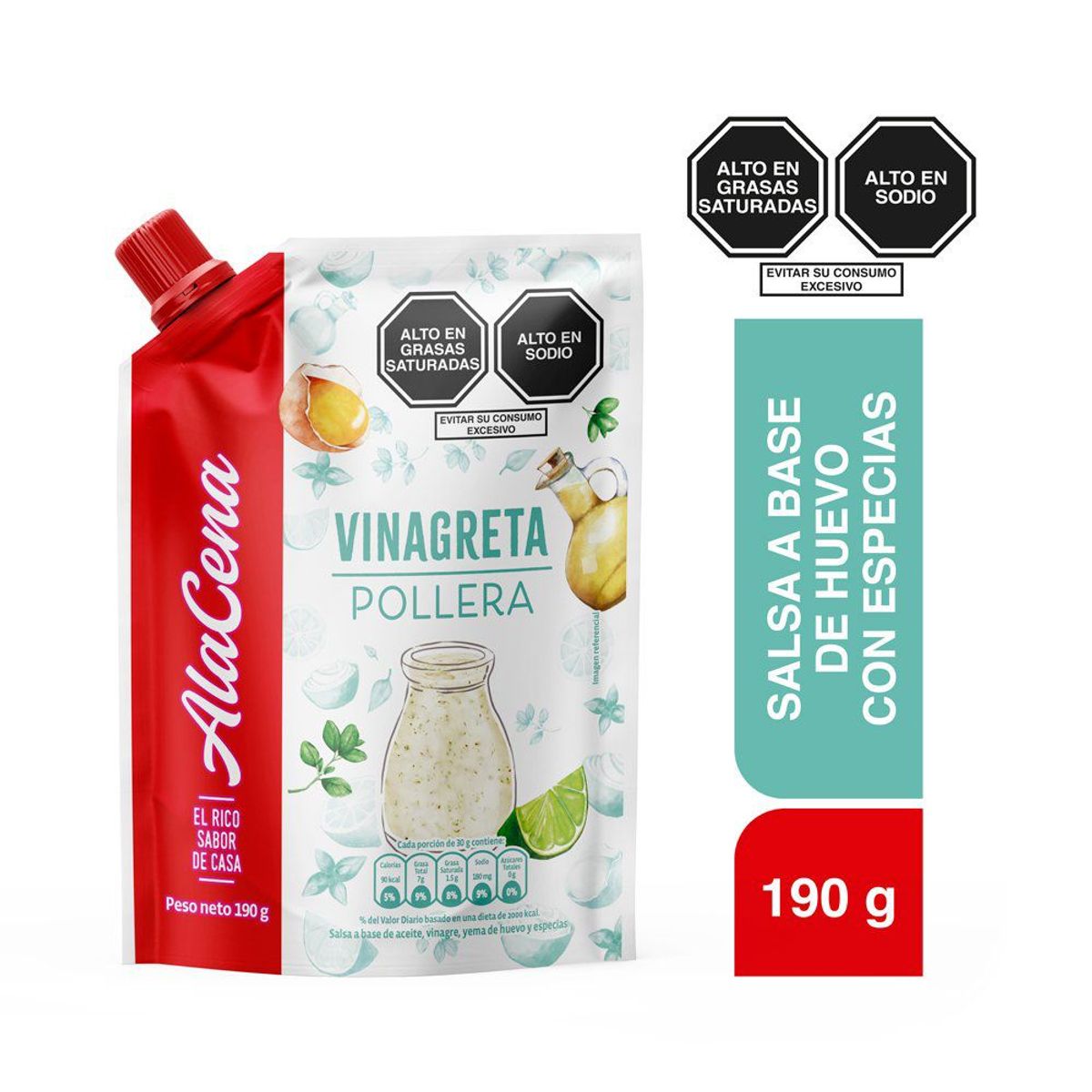 ALACENA - Salsa Vinagreta Alacena Pollera Alcena 190 g