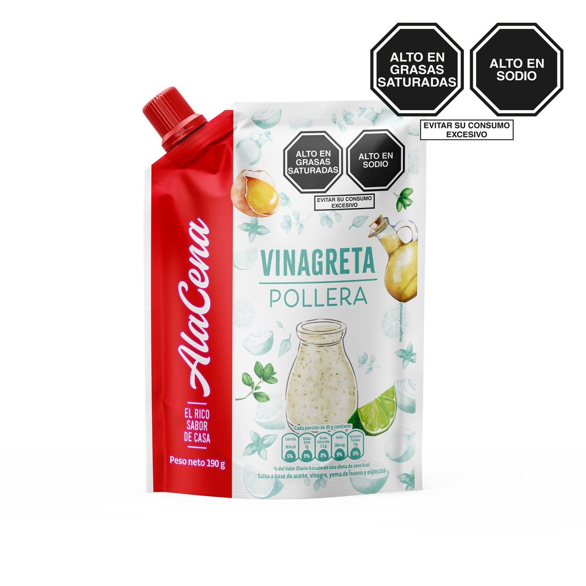 ALACENA - Salsa Vinagreta Alacena Pollera Alcena 190 g