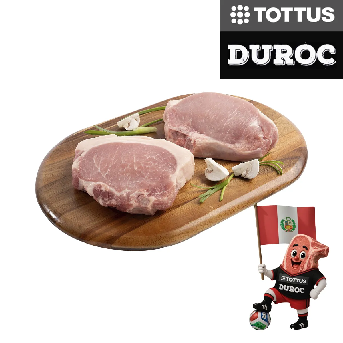 TOTTUS - Chuleta Clasica De Cerdo Duroc