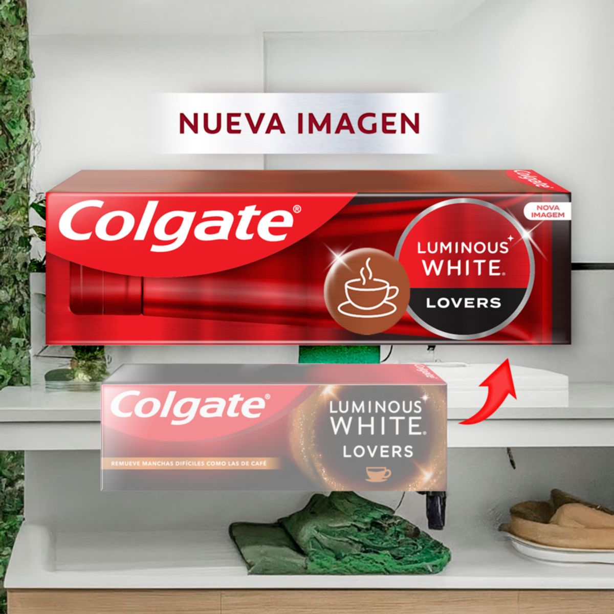 COLGATE - Crema Dental Colgate Luminous White Lovers Café Envase 70 g