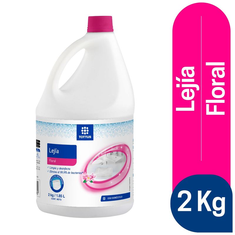 TOTTUS - Lejía Tottus Floral Botella 2 Kg