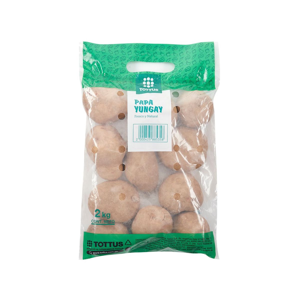 TOTTUS - PAPA YUNGAY TOTTUS BOLSA X 2 KG