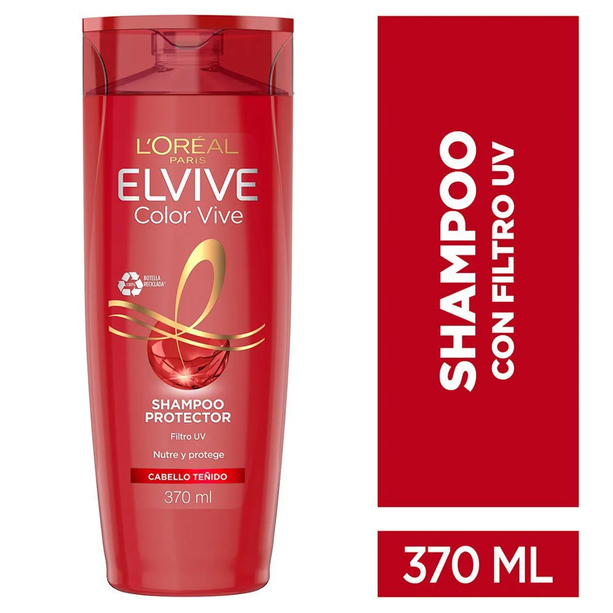 ELVIVE - Shampoo Elvive Color Vive Cabello Teñido Botella 370 mL