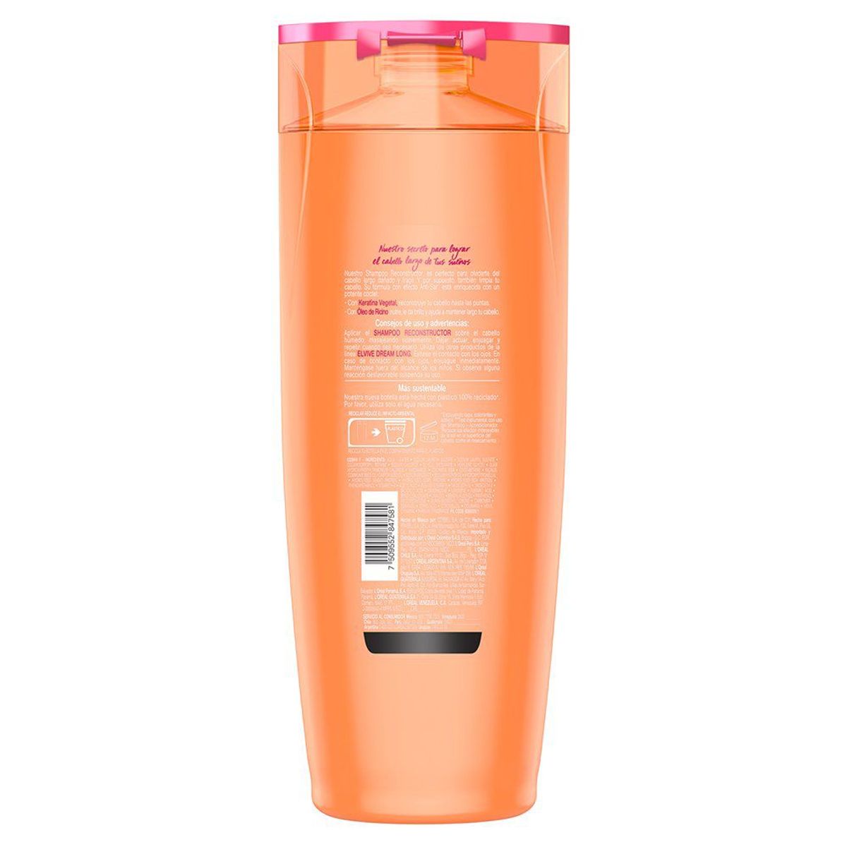 ELVIVE - Shampoo Elvive Dream Long para Cabello Largo y Dañado Envase 370 mL