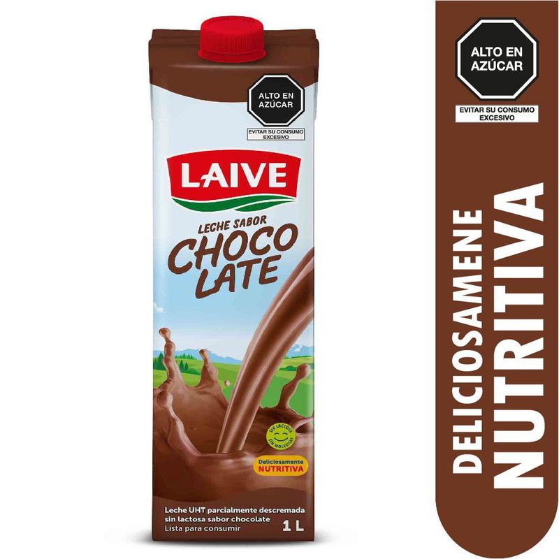 LAIVE - Leche Laive Sin Lactosa Sabor Chocolate 1 L