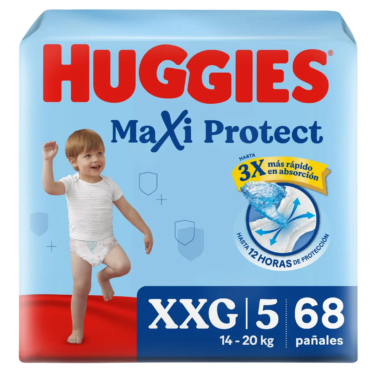HUGGIES - Pañales Huggies Maxi Protect Talla XXG Empaque 68 Und