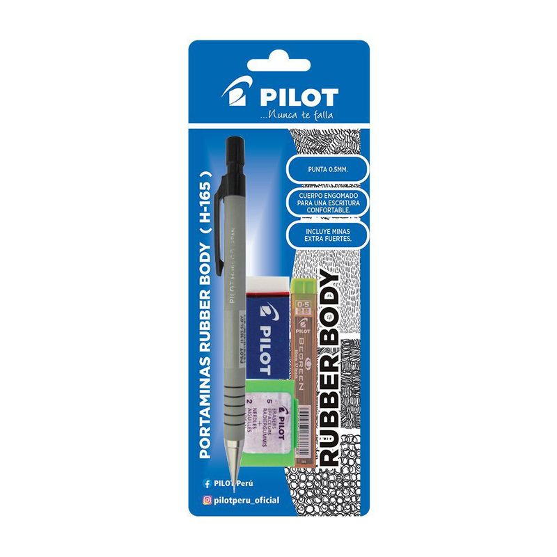 PILOT - Portaminas Pilot H165 Gris+Mina+Rep+Borr
