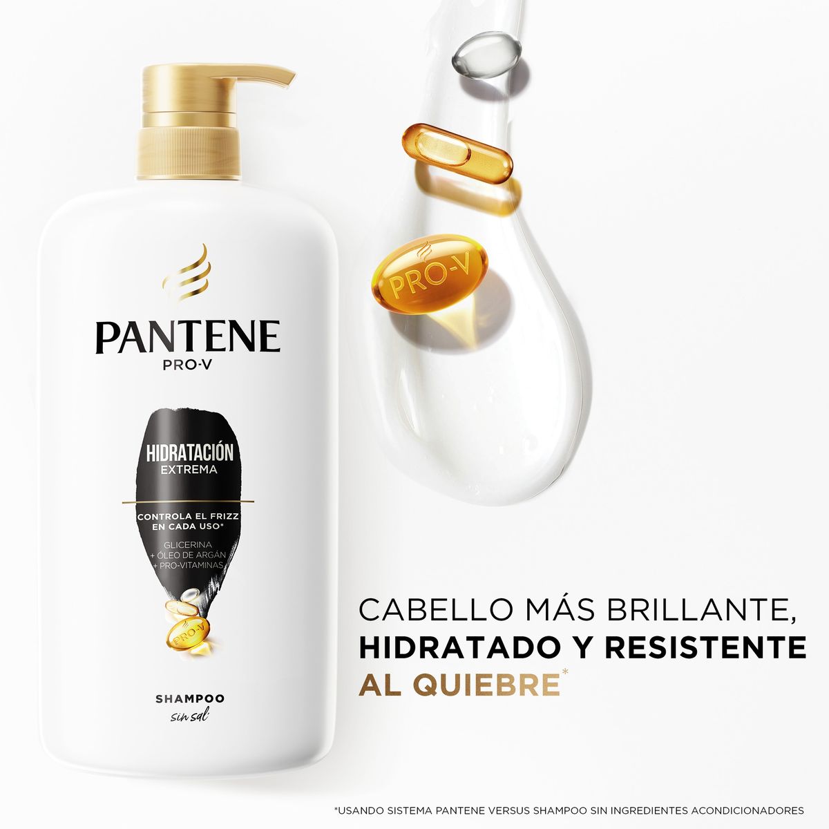 PANTENE - Shampoo Pantene Hidratación Extrema Sin Sal Botella 1 L
