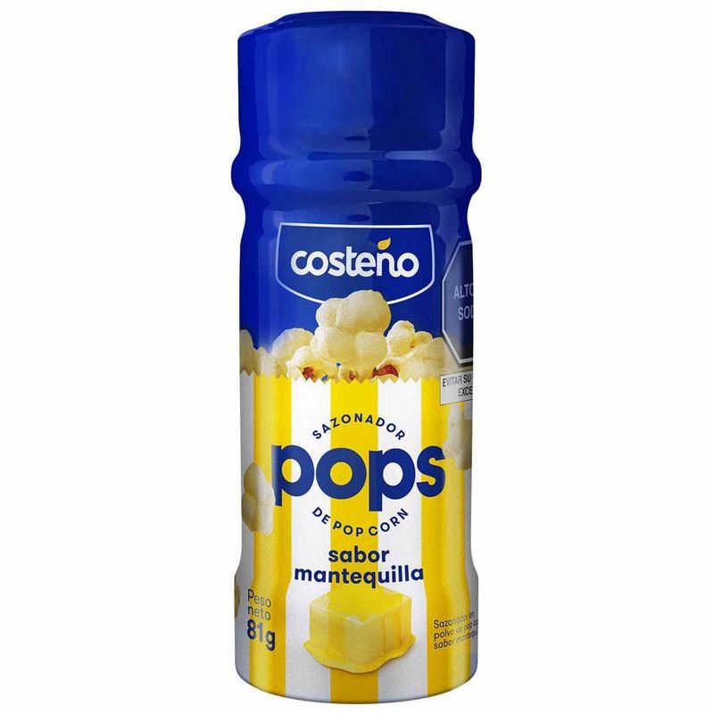 COSTENO - Sazonador Pop Corn Costeño Mantequilla Envase 81 g