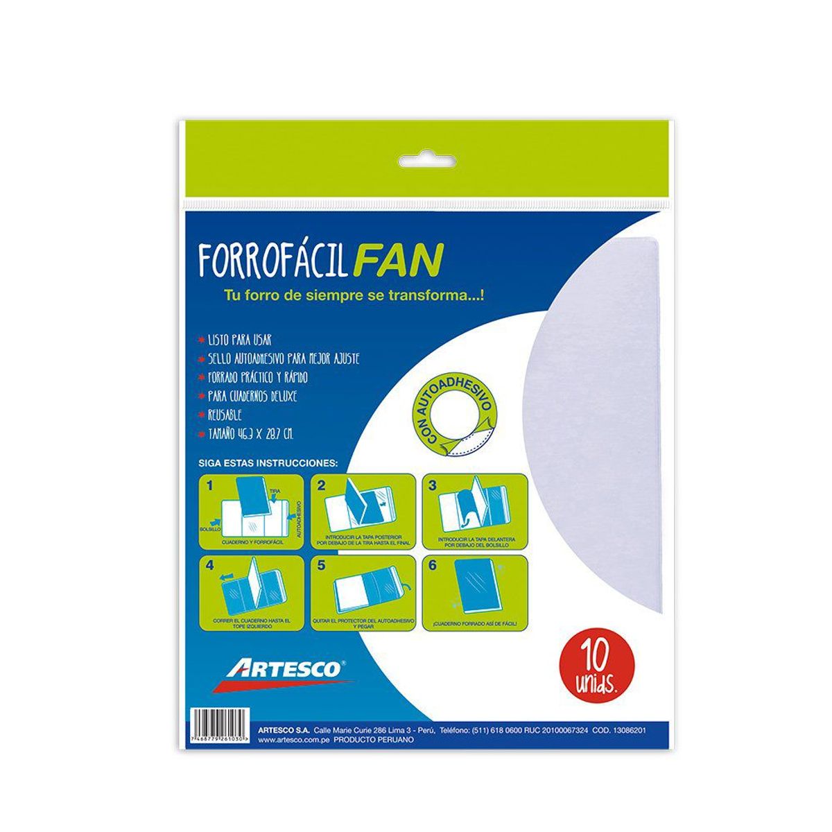 ARTESCO - Forro Fácil Artesco Empaque 10 Und