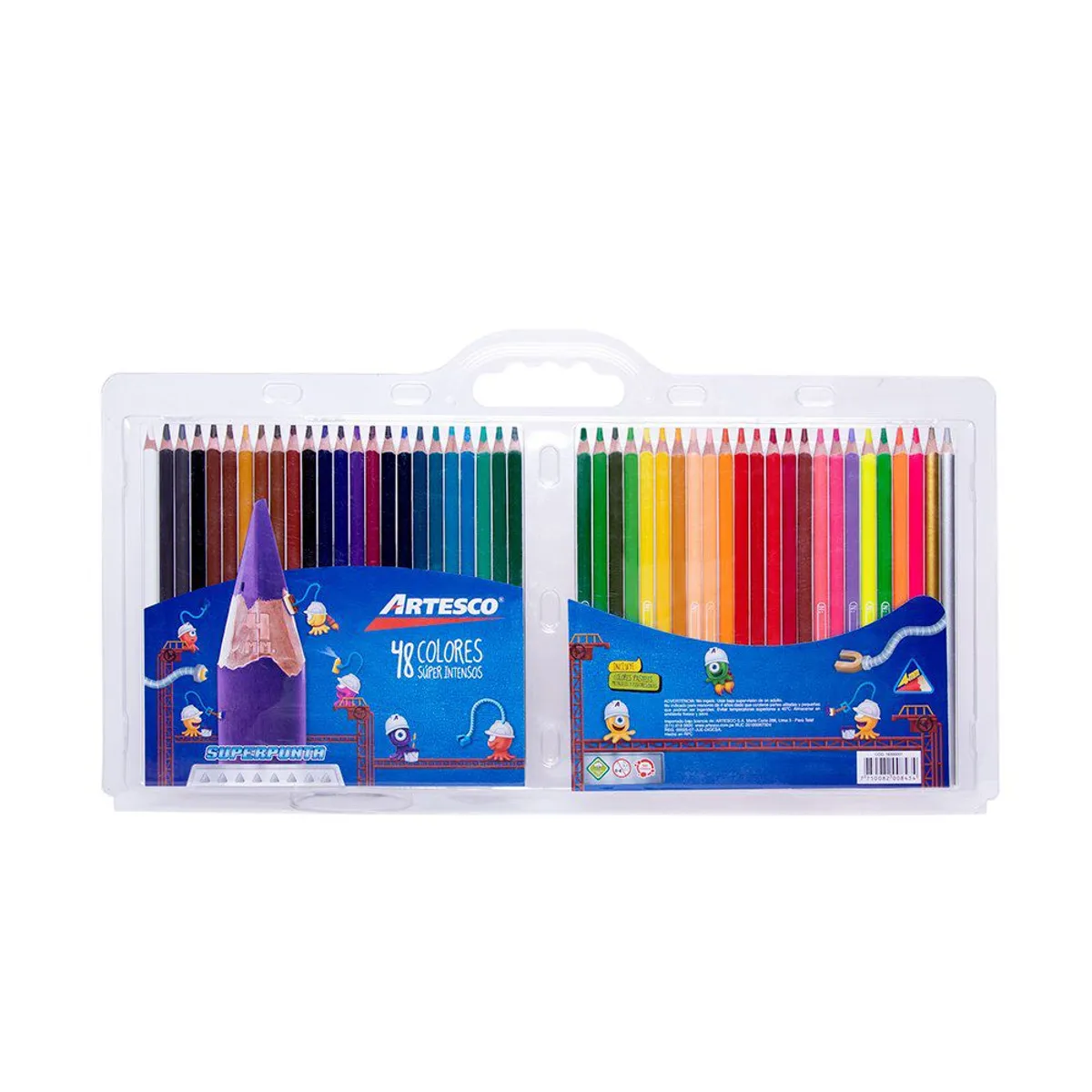 ARTESCO - Colores Artesco Triangular Super Punta Estuche 48 Und