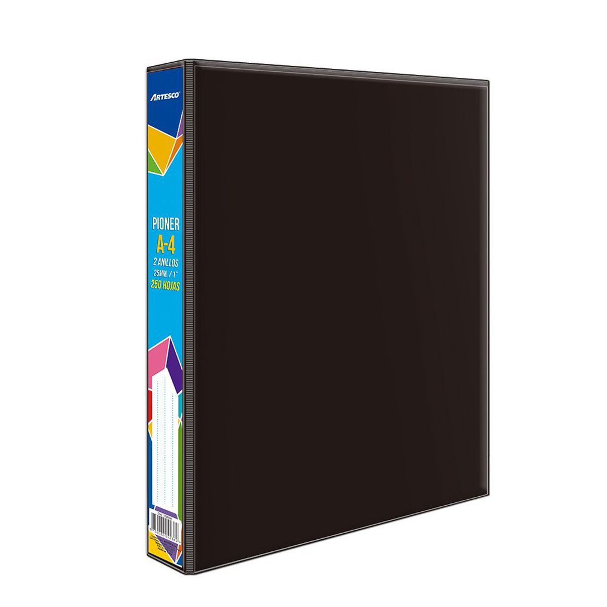 ARTESCO - Pioner Artesco Escolar A4 25mm Negro