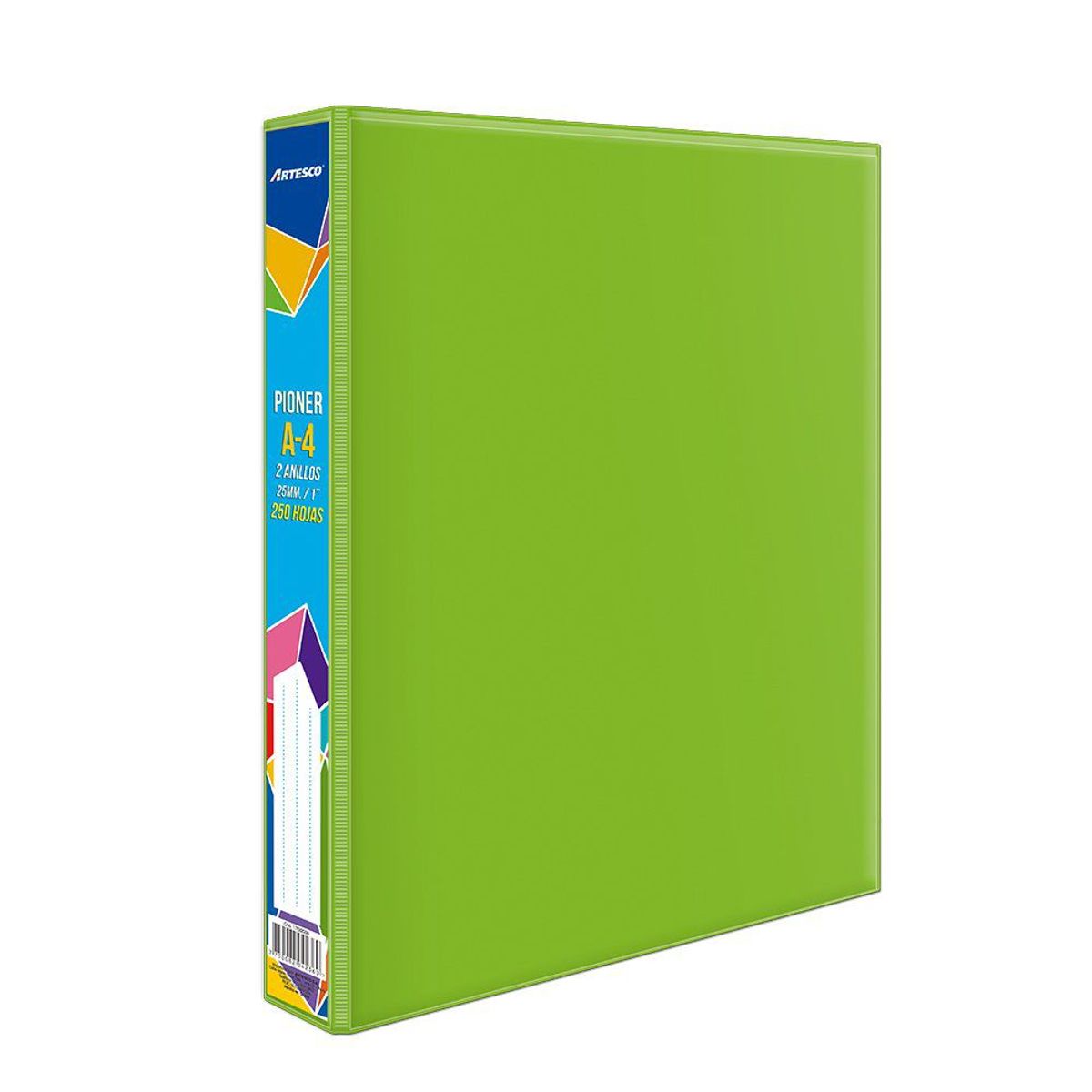ARTESCO - Pioner Artesco Escolar A4 25mm Verde Limón