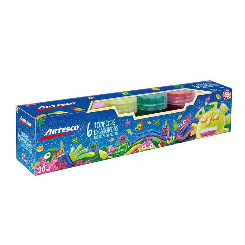 ARTESCO - Tempera Escarchada X 6