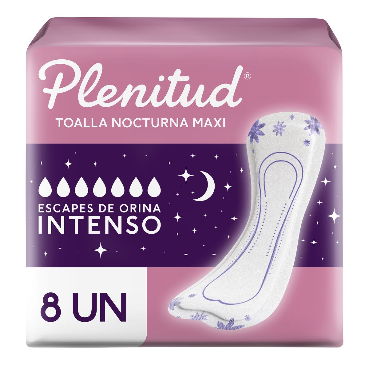 PLENITUD - Toalla Incontinencia Intensa Plenitud Femme Empaque 8 Und