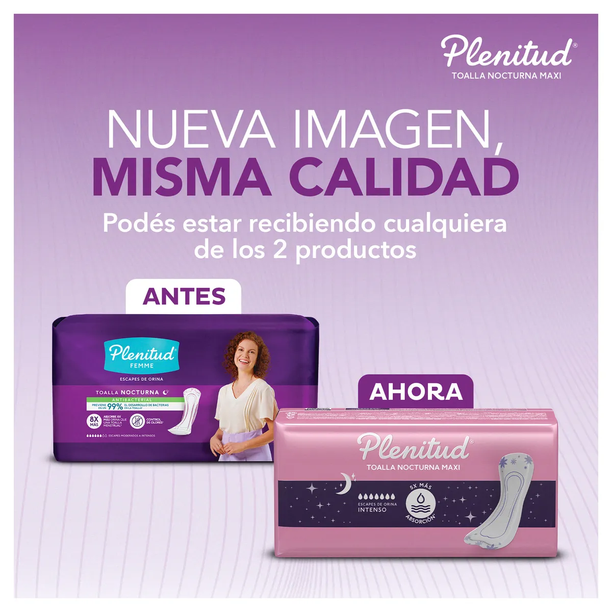 PLENITUD - Toalla Incontinencia Intensa Plenitud Femme Empaque 8 Und
