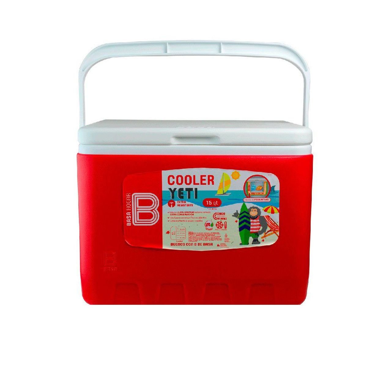 BASA - Cooler Yeti Rojo 15 L