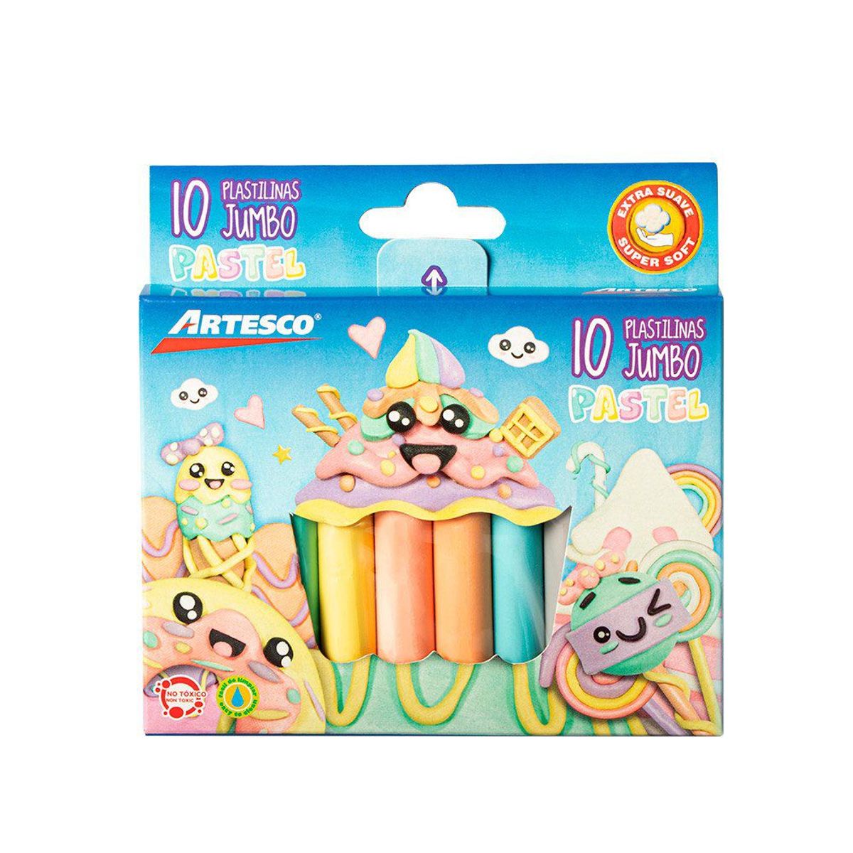 ARTESCO - Plastilinas Artesco Pastel Empaque 10 Und