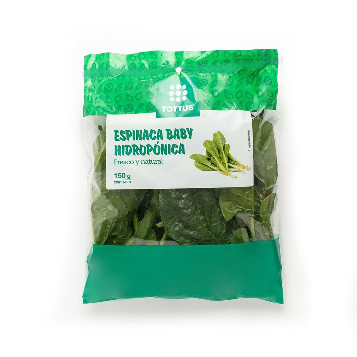 TOTTUS VERDURAS - Espinaca Baby Hidropónica Tottus
