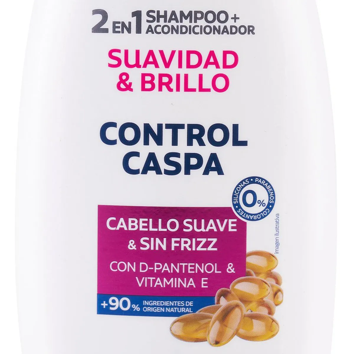 TOTTUS - Shampoo 2 en 1 Tottus Control Caspa Suavidad Total Envase 400 mL