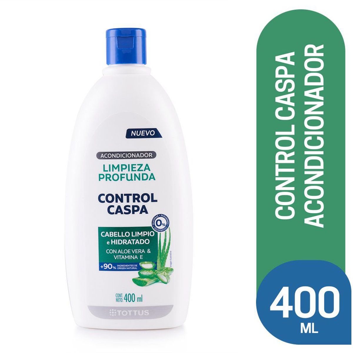 TOTTUS - Acondicionador Control Caspa Tottus Limpieza Profunda Botella 400 mL