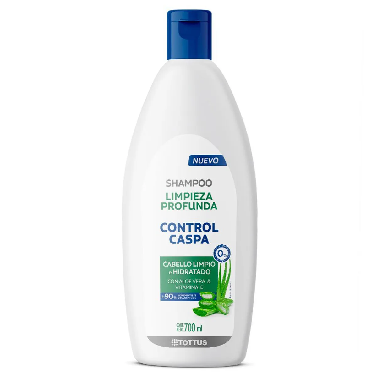TOTTUS - Shampoo Tottus Control Caspa Limpieza Profunda Botella 700 mL
