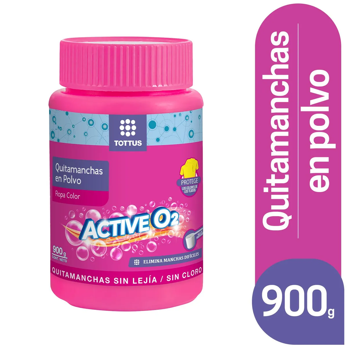TOTTUS - Quitamanchas en Polvo Tottus Ropa Color Envase 900 g