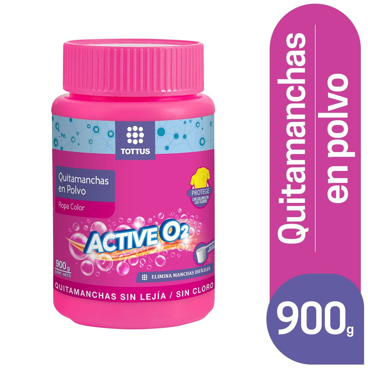 TOTTUS - Quitamanchas en Polvo Tottus Ropa Color Envase 900 g