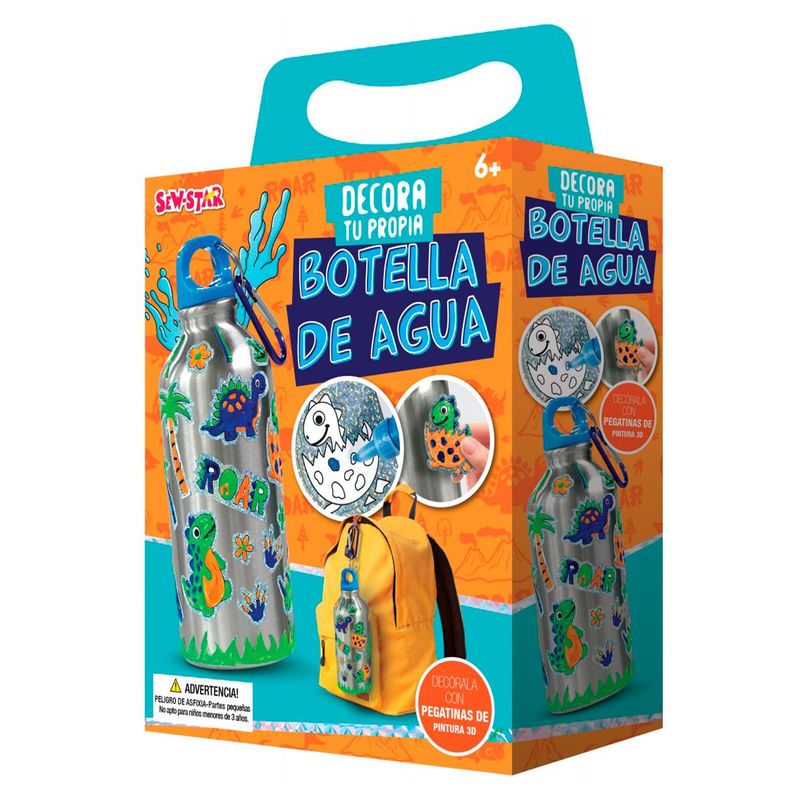 SEW YOUR OWN - Decora Tu Botella de Agua Celeste