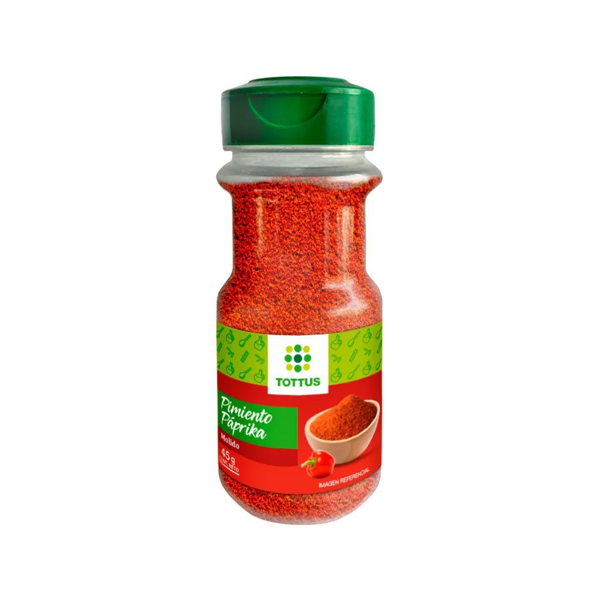 TOTTUS - Pimienta Paprika Tottus Empaque 45 g