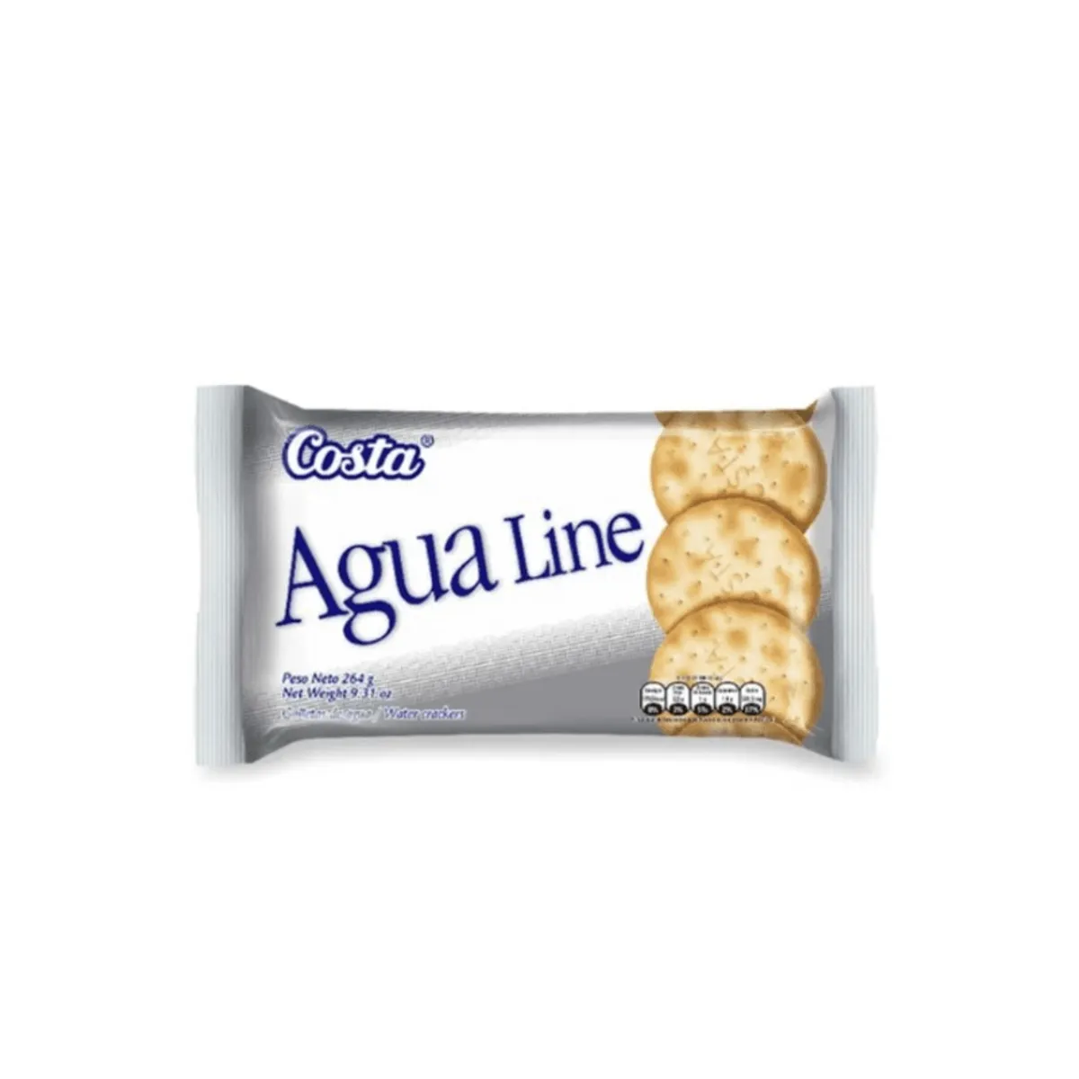 COSTA - Galleta Agua Line Costa Sixpack 252 g