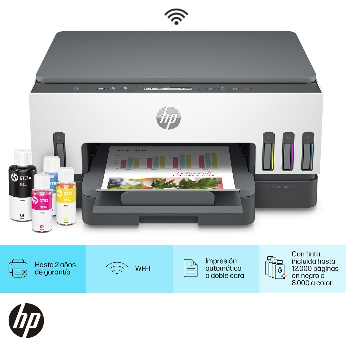 HP - Impresora Multifuncional HP Smart Tank 720