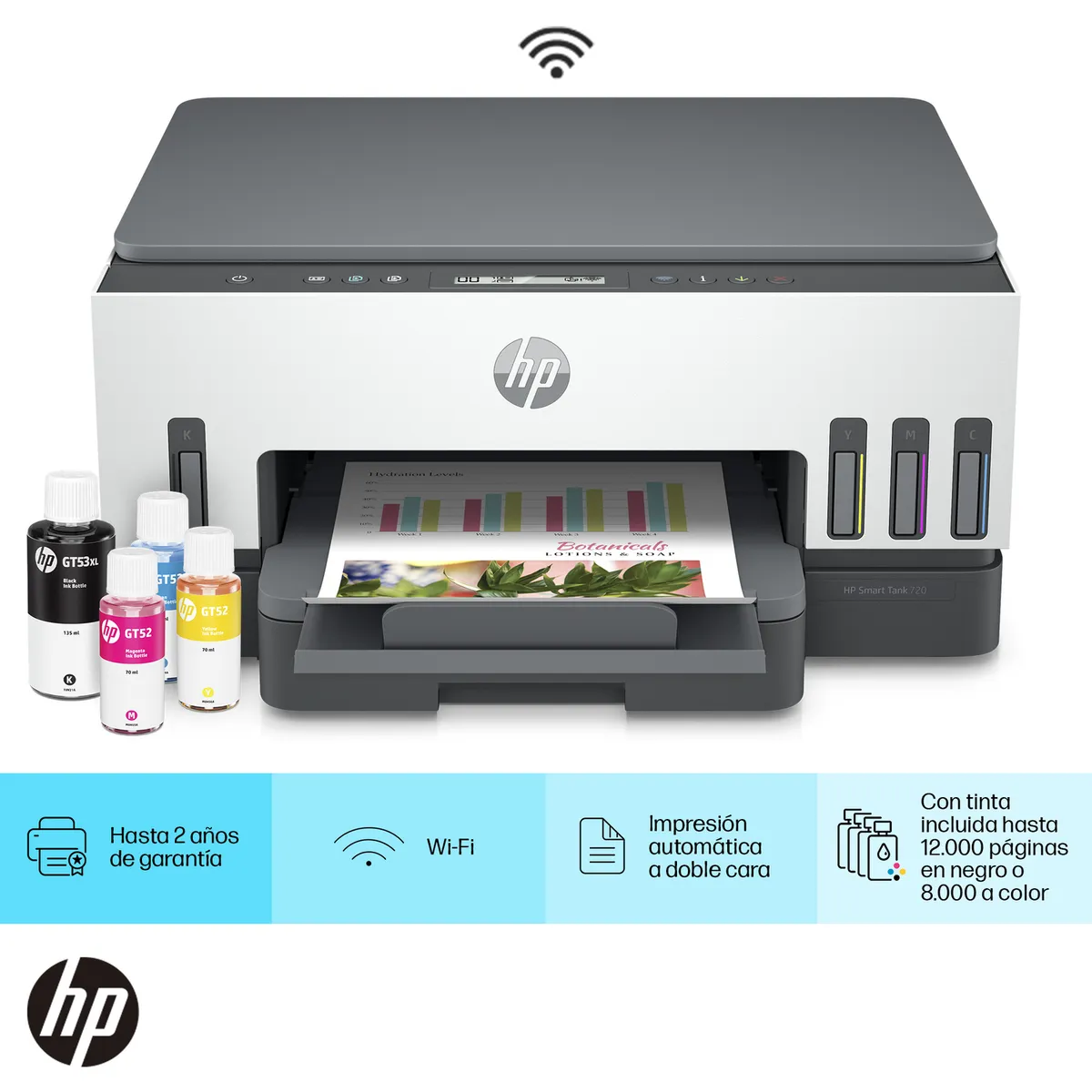 HP - Impresora Multifuncional HP Smart Tank 720