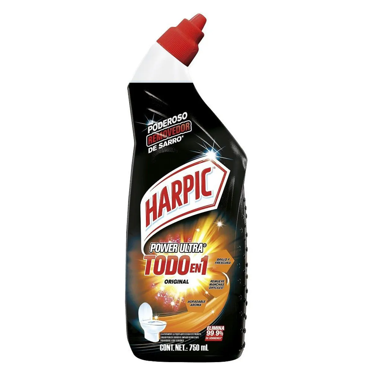HARPIC - Limpiador de Inodoro Harpic Power Ultra Original Envase 750 mL