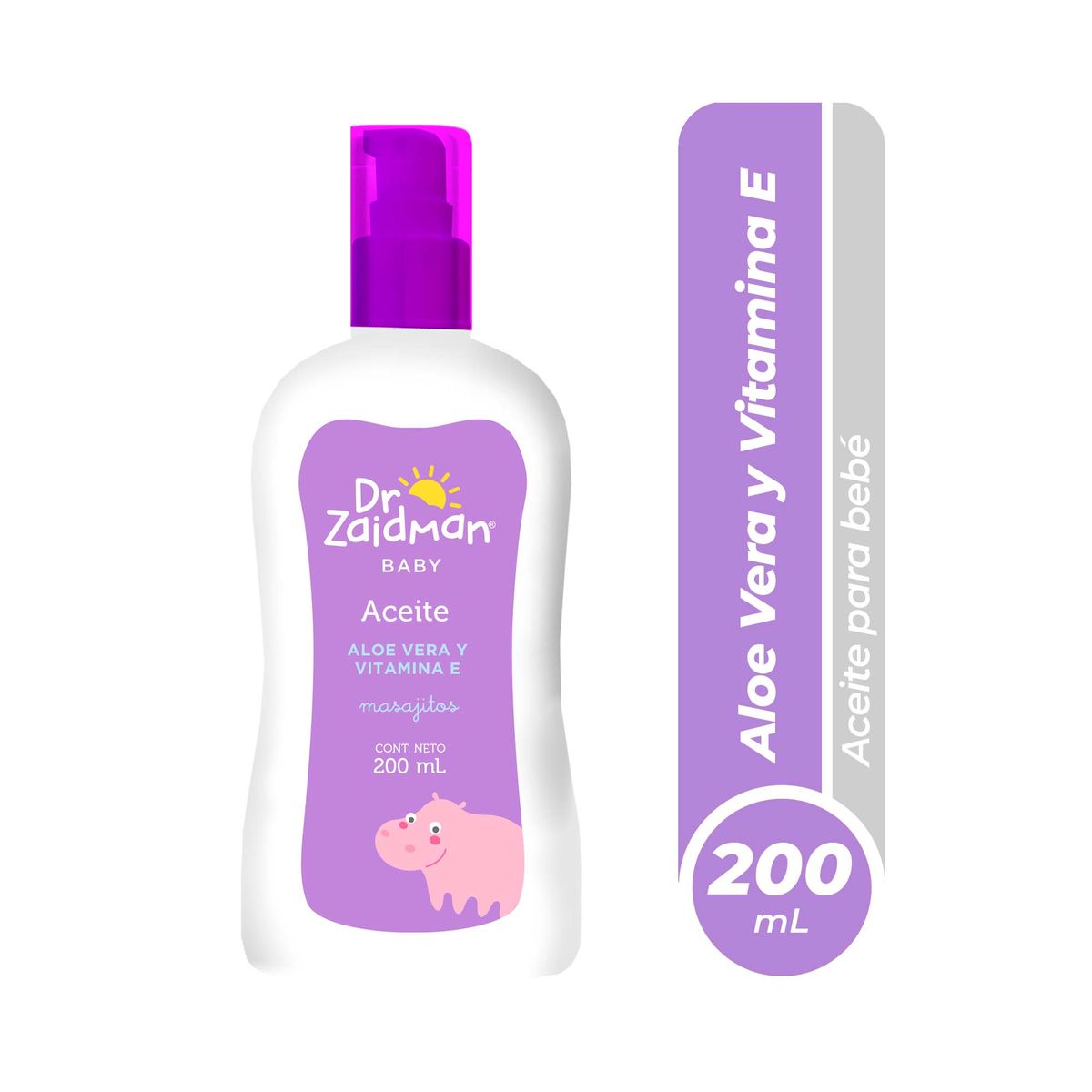 DR ZAIDMAN - Aceite Corporal para Bebé Dr. Zaidman Masajitos Aloe Envase 200 mL